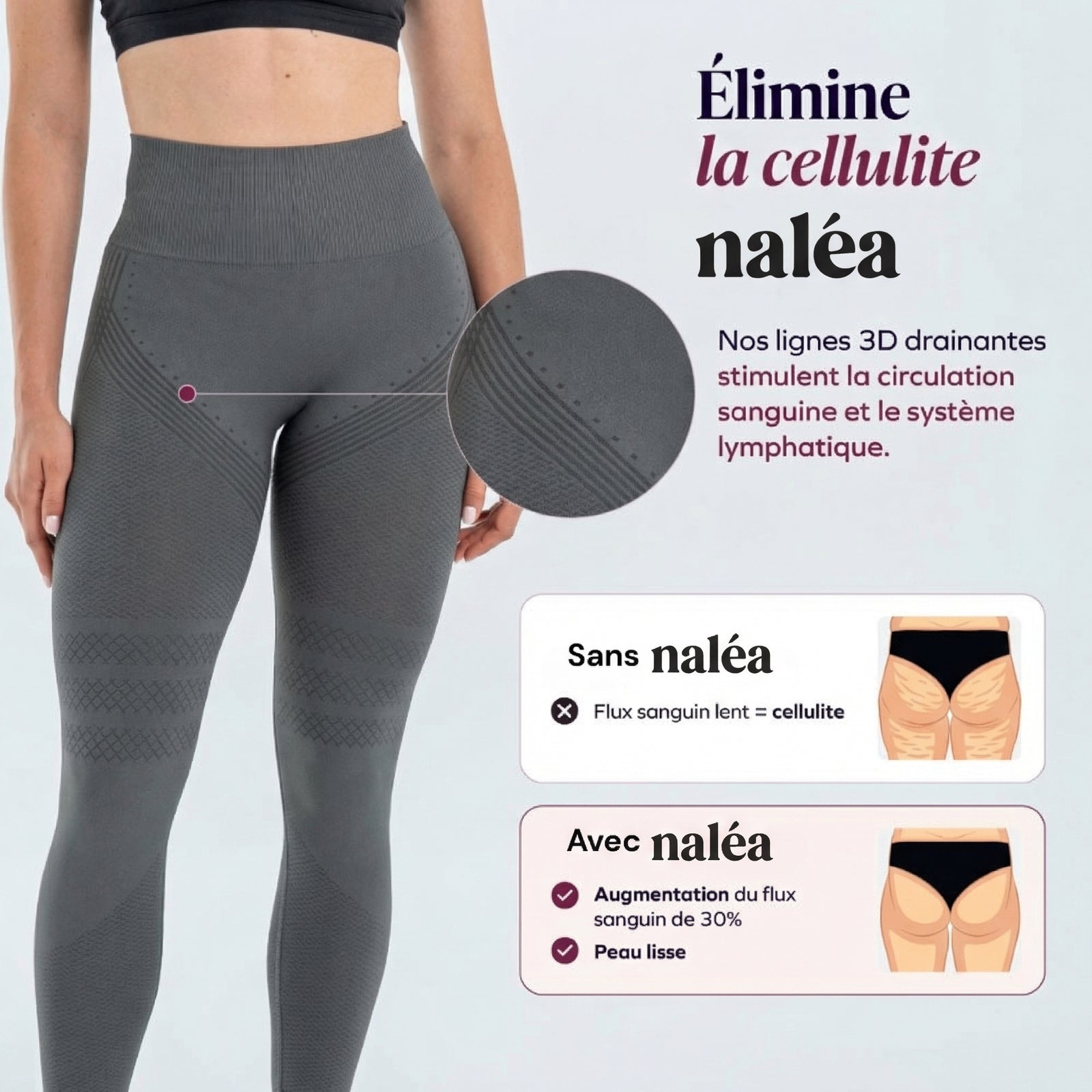 Un legging qui transforme et draine votre corps